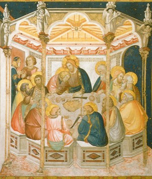 An image of Assisi Frescoes: Last Supper by Pietro Lorenzetti